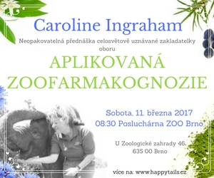 Zaproszenie: Wykład zoofarmakognozji stosowanej z Caroline Ingraham 11. 3. 2017