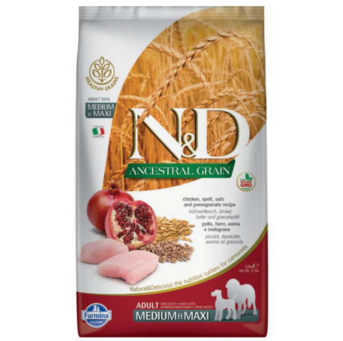 N&D Dog Adult Medium/Large Light Chicken/Pomegranate Low Grain - 12kg 
