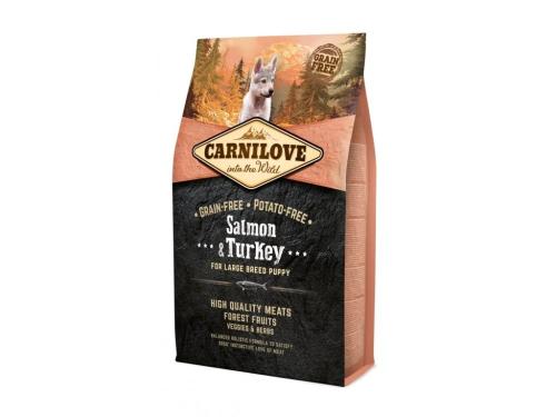 Carnilove Łosoś i Indyk Szczenięta Dużych Ras - 12 kg