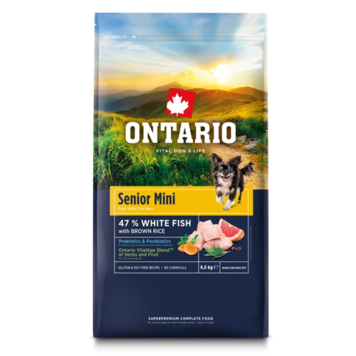 Ontario Dog Senior Mini Fish - 6,5 kg