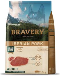 Bravery Dog Large/Medium Adult Iberian Pork - 12kg
