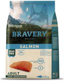 Bravery Dog Large/Medium Adult Salmon - 4kg