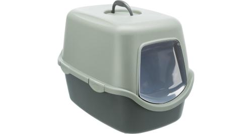 Toaleta Trixie Vico z drzwiami, bez filtra, 40x40x56cm - antracyt/szarozielony