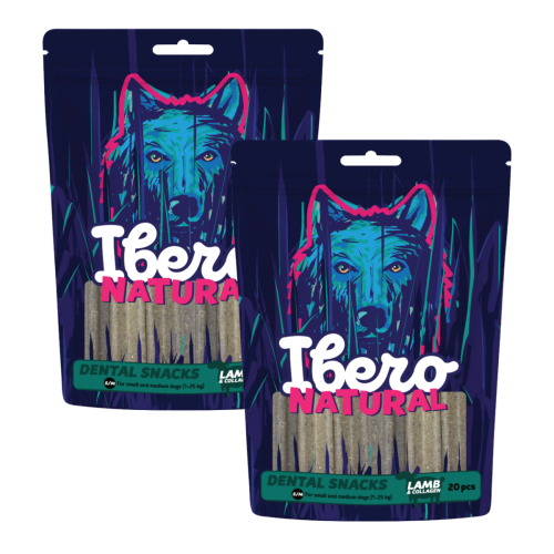 Ibero Dental Snacks Lamb & Collagen - 2x S/M (20szt/480g)