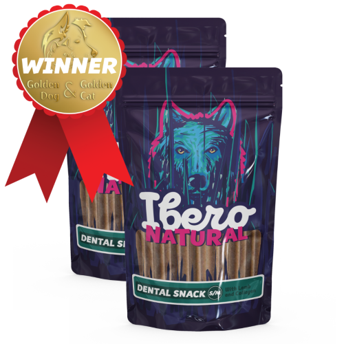 Ibero Natural Dental Snack Jagnięca/Kolagen - 2x S/M(20ks)