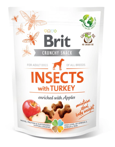 Brit Crunchy Snack Insects with Turkey and Apples - 200g