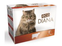 Eco Diana Cat  -  saszetki z wołowiną w sosie  12 x 100g