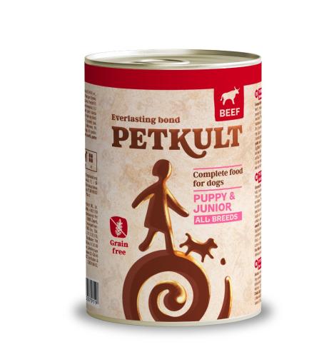 Wołowina w puszce Petkult Junior - 24 x 400 g