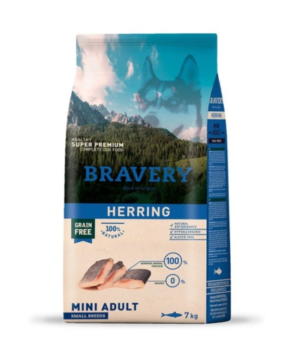 Bravery Dog Mini Adult Herring - 7kg