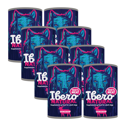 Ibero Natural Dog Adult z dziczyzną - 8x1200g