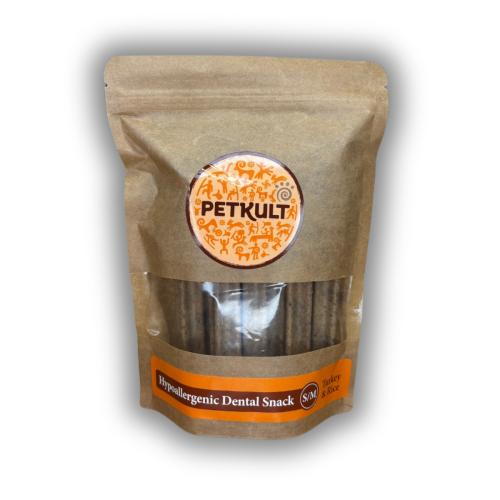 Petkult Dental Snack Hypoallergenic Turkey/Rice – 14 szt. S/M