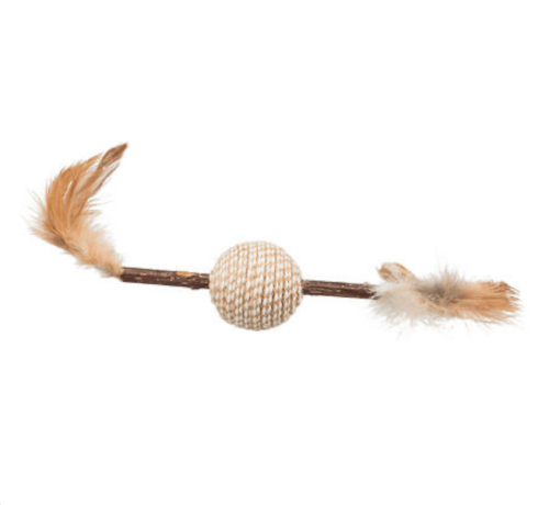 Trixie Matatabi Patyk do żucia i kulka z piórkiem - 20 cm