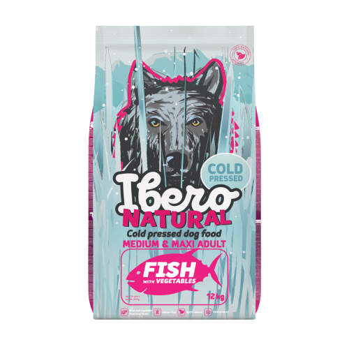Ibero Cold Press Dog Medium & Maxi Adult Fish - 12 kg
