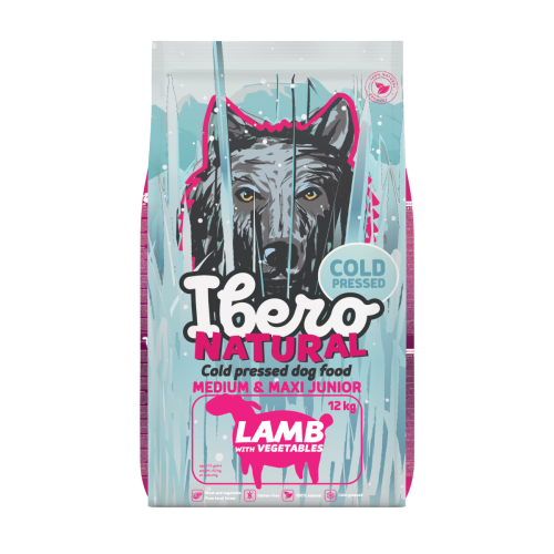 Ibero Cold Press Dog Medium & Maxi Junior Lamb - 12 kg