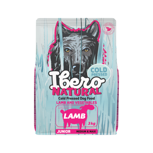 Ibero Cold Press Dog Medium & Maxi Junior Lamb - 3kg