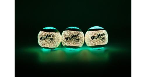 Piłki tenisowe HipHop świecące w ciemności - 3szt/5cm