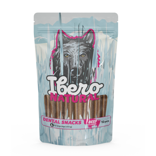 Ibero Dental Snacks Beef & Carrot - L (10szt/460g)