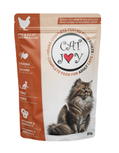 Cat Joy Pocket Adult Wątróbka Drobiowa w Sosie - 85g