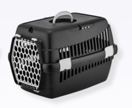 Transporter 4DOG Deluxe 49x35x32,5cm - Czarny/szary