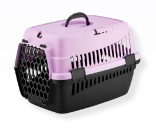Transporter 4DOG Deluxe 49x35x32,5cm - Czarna/fioletowa