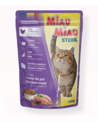 Miau Miau Kieszonkowy Sterylizowany Kurczak - 7x100g