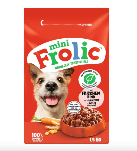 Frolic Mini Wołowina - 1,5 kg