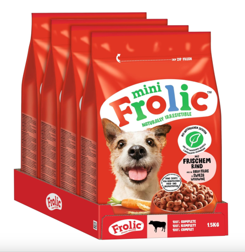 Frolic Mini Wołowina - 4x1,5kg