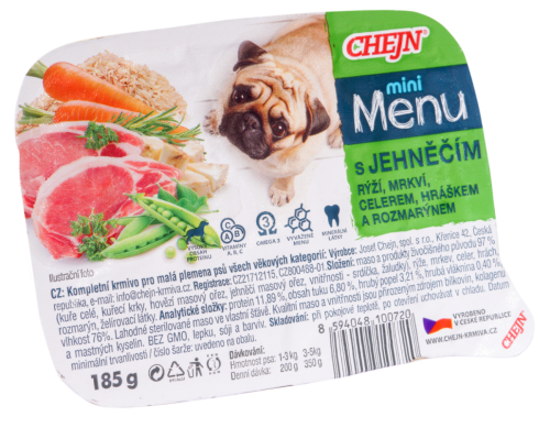 Chejn Mini Menu 185g - Jagnięcina, ryż, marchewka, groszek i rozmaryn