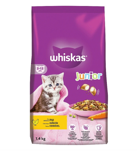 Whiskas Dry Junior Chicken - 1,4 kg