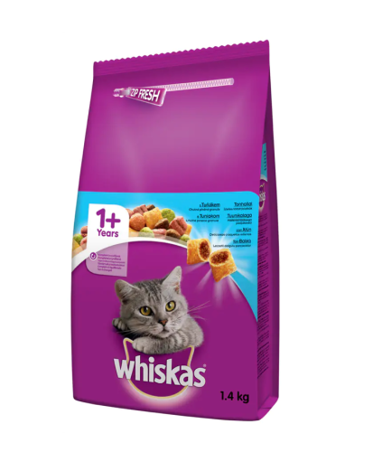Whiskas Suszony Tuńczyk - 1,4 kg