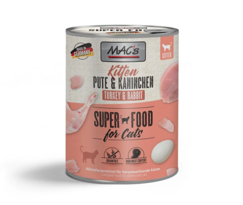 Wady Maca. Kotek Indyk/Królik - 400g