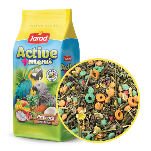 Jarad Active+ Duża papuga - 2x600g