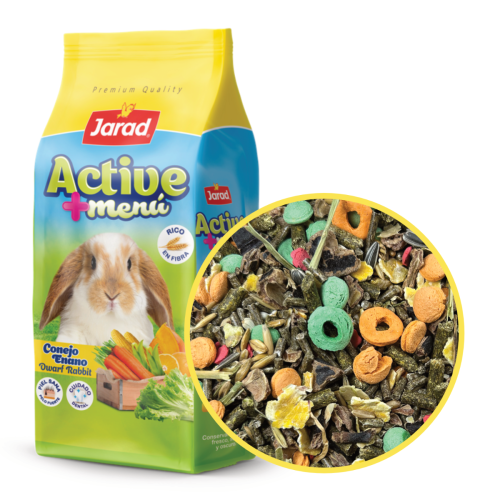 Jarad Active+ Dwarf Rabbit Fiber - 2 kg + 1 kg GRATIS