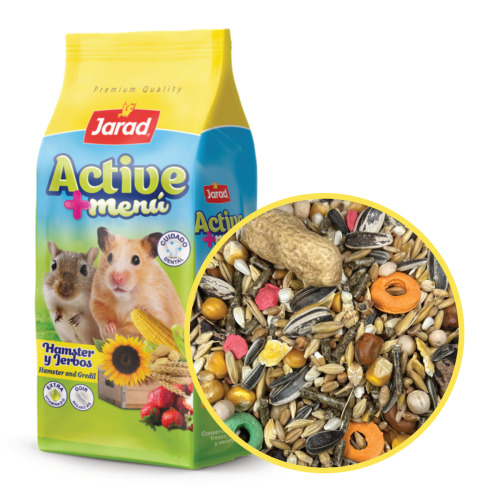 Jarad Active+ Hamster & Gerbil - 2 kg + 1 kg GRATIS