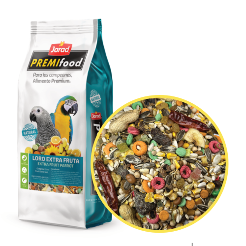 Jarad PREMIfood Parrot z owocami - 2 kg + 1 kg GRATIS
