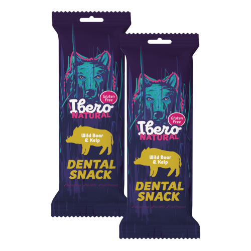 Ibero Dental Snacks Wild Boar & Kelp - 2x S/M (3szt/70g)