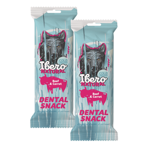 Ibero Dental Snacks Beef  Carrot - 2x S/M (3szt/70g)