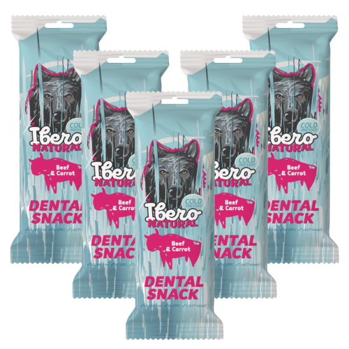 Ibero Dental Snacks Beef  Carrot - 5x S/M (3szt/70g)