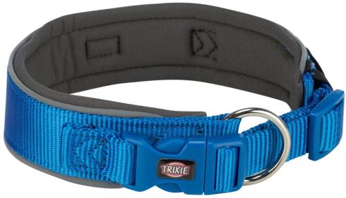 Obroża Trixie Premium Extra Wide Royal Blue/Graphite - M/L