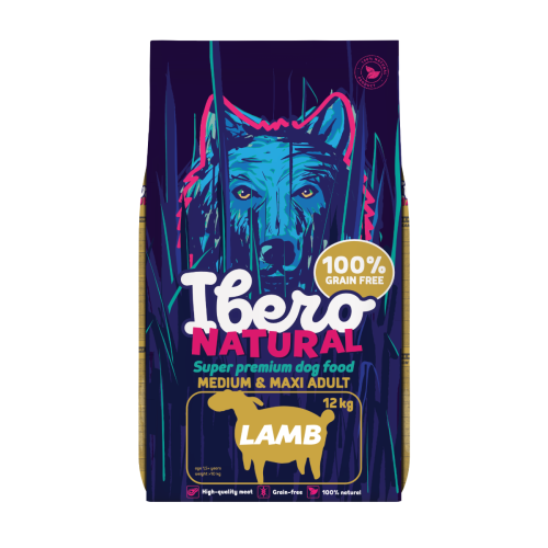 Ibero Grain-free Medium & Maxi Adult Lamb - 12kg