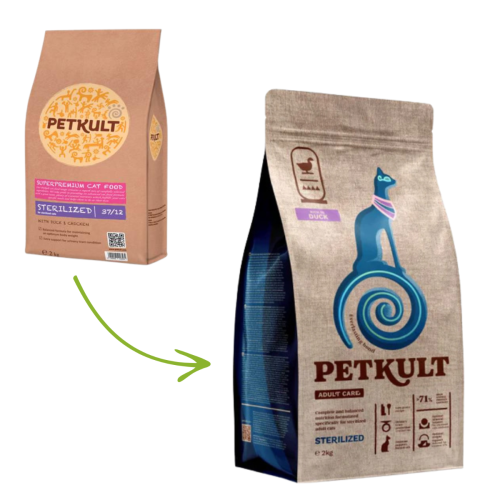 Petkult Cat Sterylizowana Kaczka - 2kg