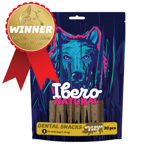 Ibero Natural Dental Snack Dzik/Algi - S (30szt.)