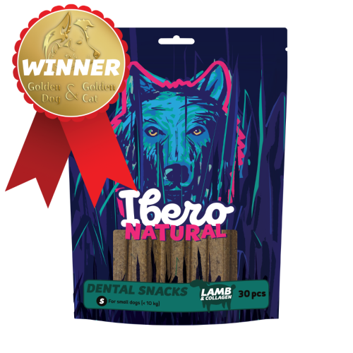 Ibero Natural Dental Snack Jagnięca/Kolagen - S (30szt.)