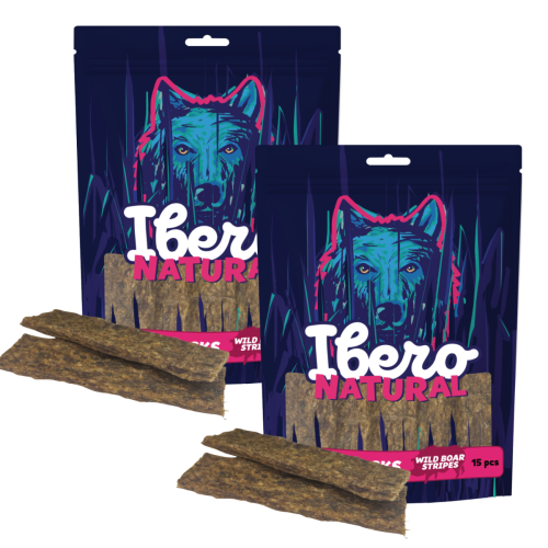 Ibero Meat Snacks Wild Boar Stripes - 2x15szt