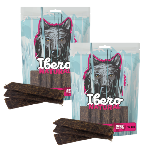 Ibero Cold Meat Snacks Beef Stripes - 2x15szt