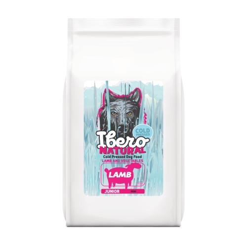 Jagnięcina Ibero Cold Press Dog Junior Mini - 12 + 3 kg GRATIS