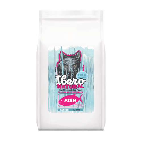 Ibero Cold Press Dog Senior Fish - 12 + 3 kg GRATIS