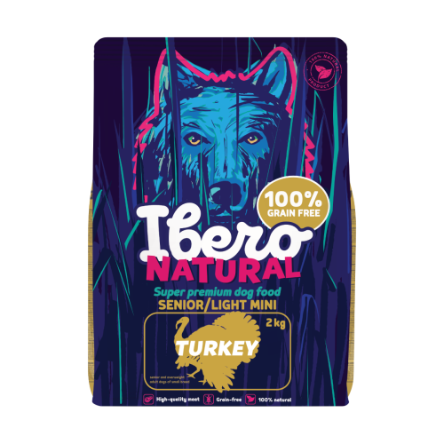 Ibero Grain Free Mini Senior & Light Turkey - 2 kg