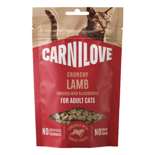 Carnilove Cat Crunchy Snack 50g - Jagnięcina z jeżynami