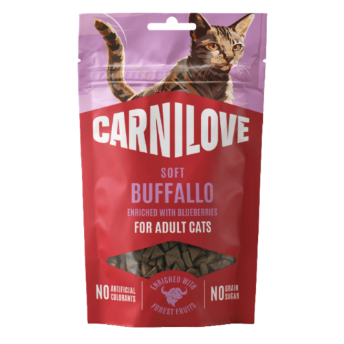 Carnilove Cat Soft Snack 50g - Buffalo z jagodami